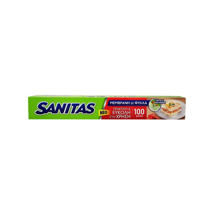SANITAS διαφανής μεμβράνη 100τεμ