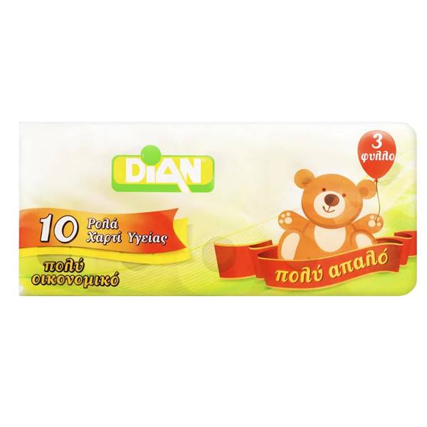 DIAN χαρτί υγείας economy 3φυλλο 10x85gr