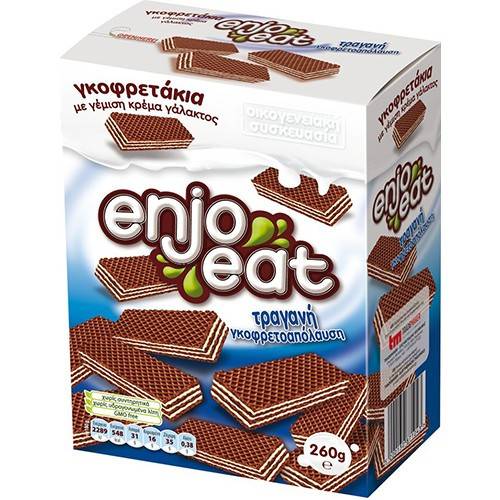 ENJOEAT γκοφρετάκια γάλακτος 280gr