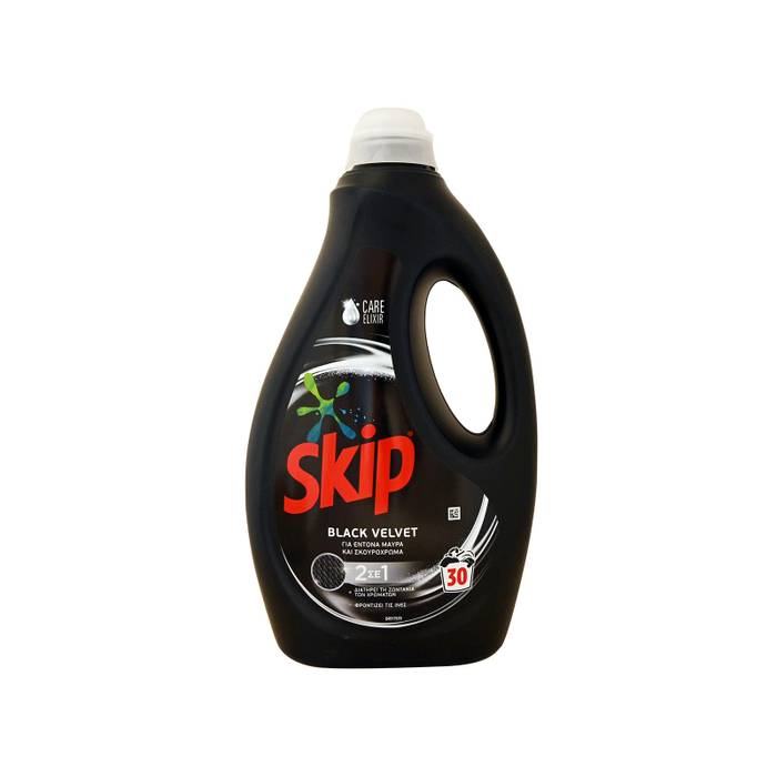 SKIP υγρό πλυντηρίου ρούχων Black Velvet 30μεζ 1,5lt