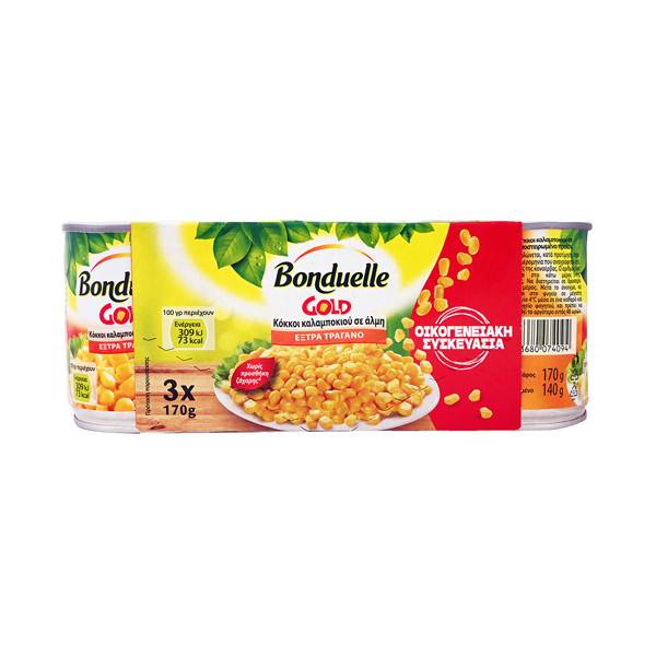 BONDUELLE Gold καλαμπόκι 3x170gr