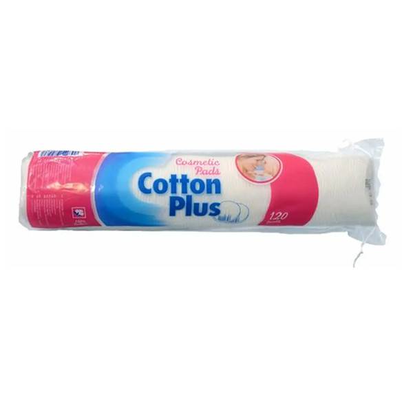 COTTON PLUS δίσκοι ντεμακιγιάζ 120τεμ