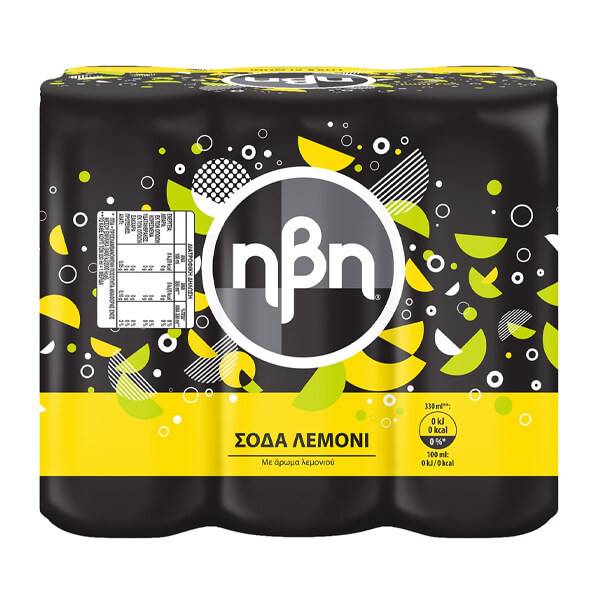 ΗΒΗ αναψυκτικό σόδα με λεμόνι 6x330ml