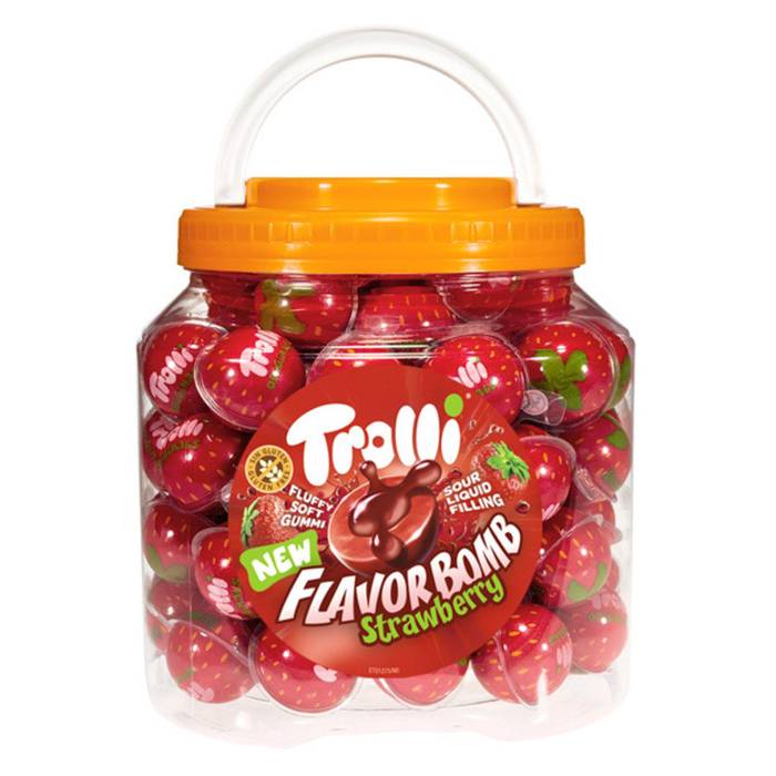 TROLLI ζελεδάκια flavorbomb με γεύση φράουλα 1504gr