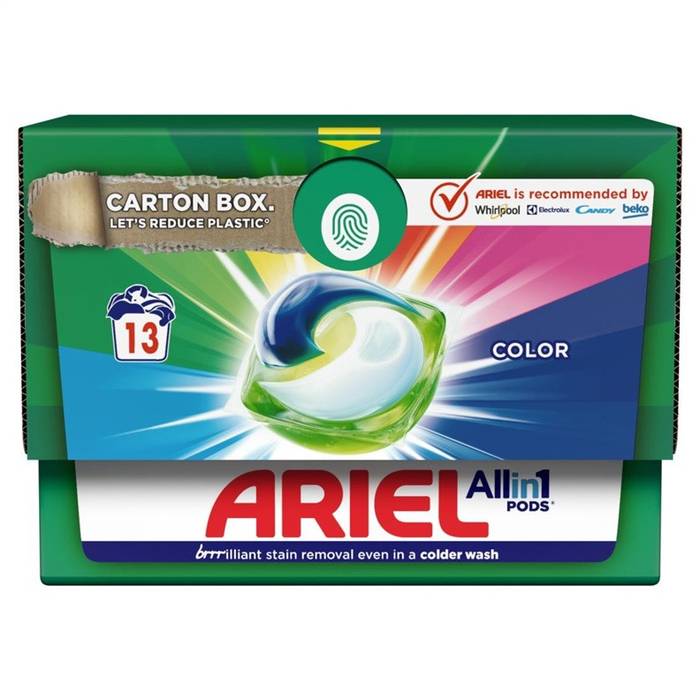 ARIEL κάψουλες πλυντηρίου ρούχων All in 1 Colour 13τεμ