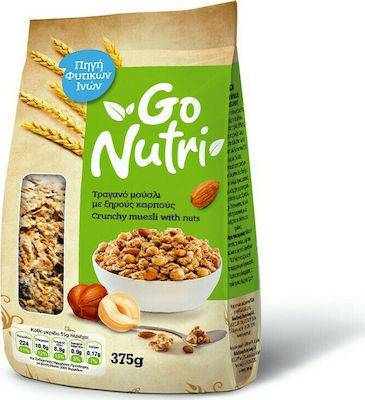 GO NUTRI μούσλι με ξηρούς καρπούς 375gr