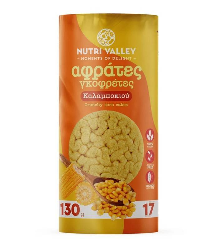NUTRI VALLEY γκοφρέτες καλαμποκιού 130gr