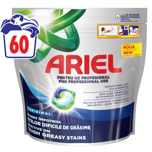 ARIEL κάψουλες πλυντηρίου ρούχων Original 60τεμ