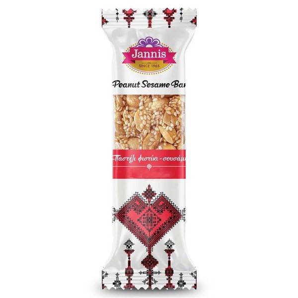 JANNIS παστέλι με σουσάμι και φυστίκια 70gr