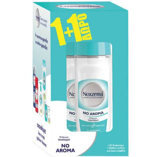 NOXZEMA αποσμητικό σώματος roll-on no aroma 2x50ml