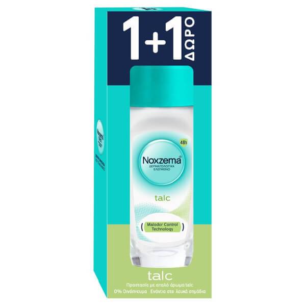 NOXZEMA αποσμητικό σώματος roll-on talc 2x50ml