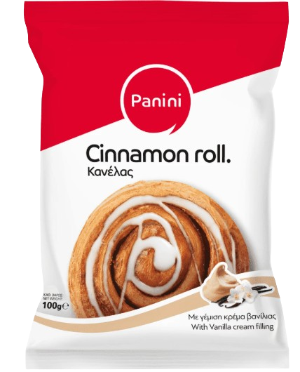 PANINI FOODS cinnamon roll με γέμιση βανίλια 100gr