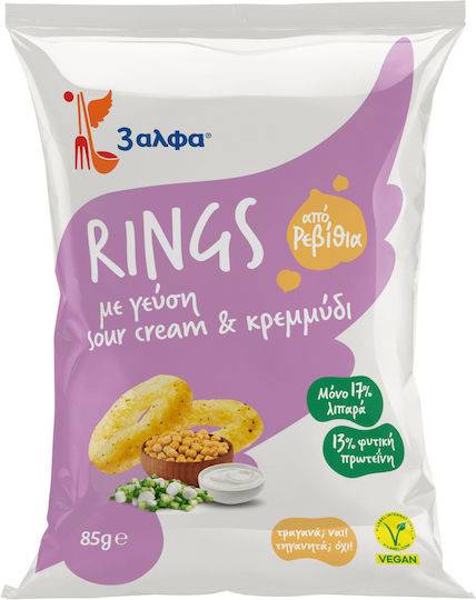 3ΑΛΦΑ πατατάκια με γεύση sour cream και κρεμμύδι 85gr