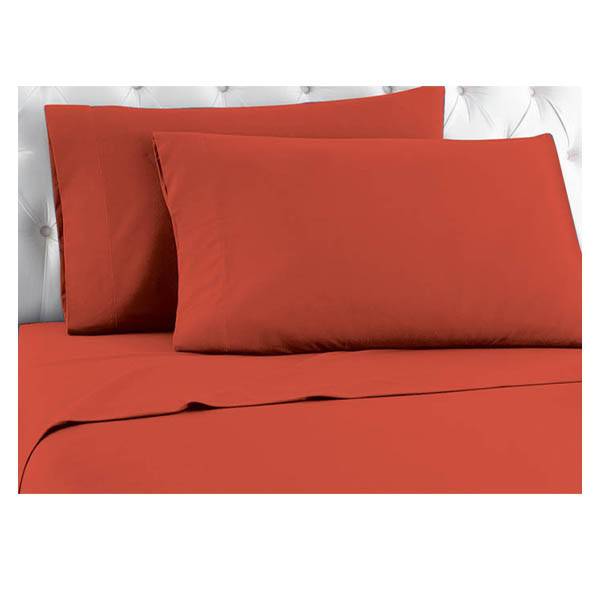 TNS σεντόνι μονό χωρίς λάστιχο κόκκινο 160x250cm