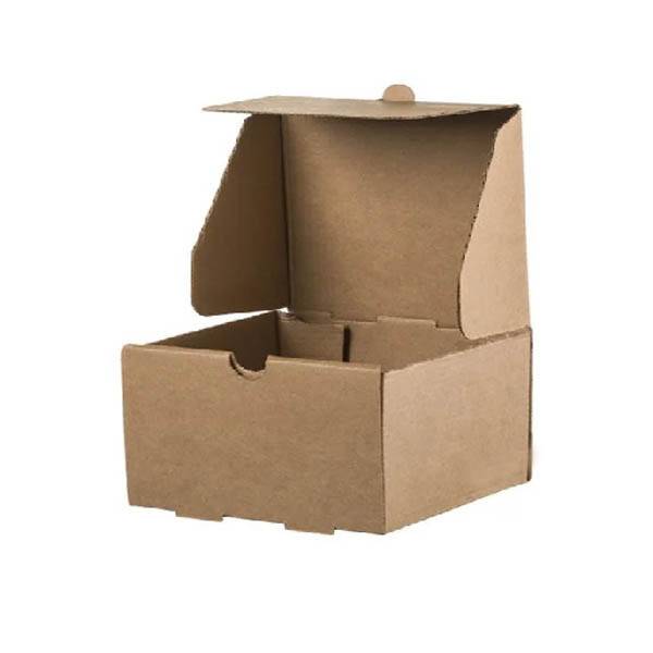 KRAFT BOX κουτί οντουλέ πατάτας 14x14x5cm 100τεμ