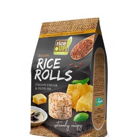 RICE UP ρυζογκοφρέτες ολικής με παρμεζάνα και ελαιόλαδο 50gr