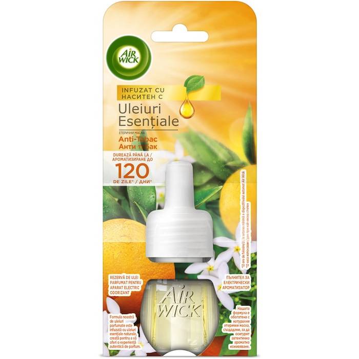 AIR WICK ανταλλακτικό αποσμητικό χώρου Anti Tobacco 19ml