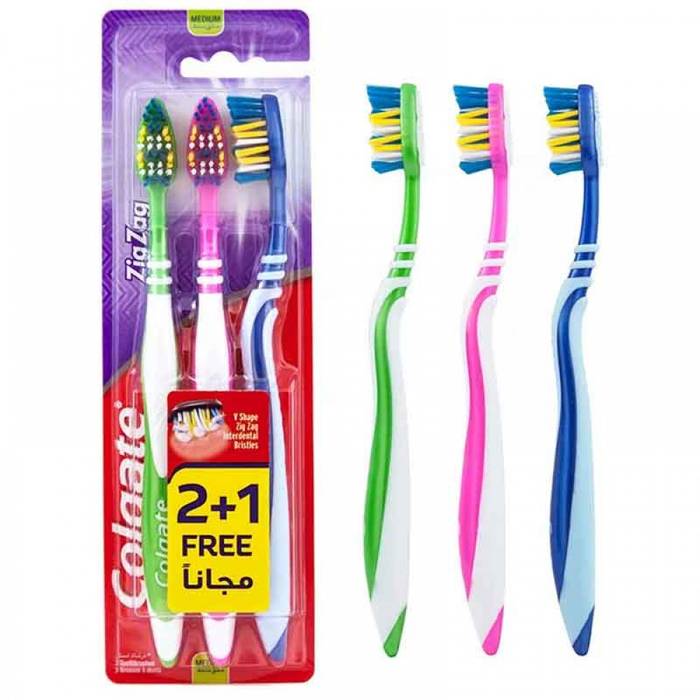 COLGATE οδοντόβουρτσα ZigZag 3τεμ