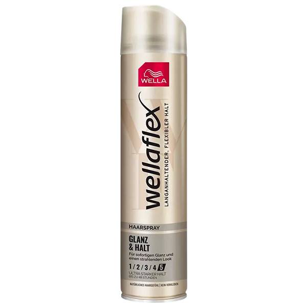 WELLAFLEX λακ μαλλιών shine και hold No5 250ml
