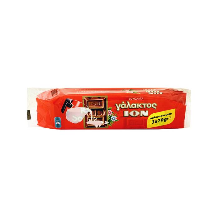ΙΟΝ σοκολάτα γάλακτος 3x70gr