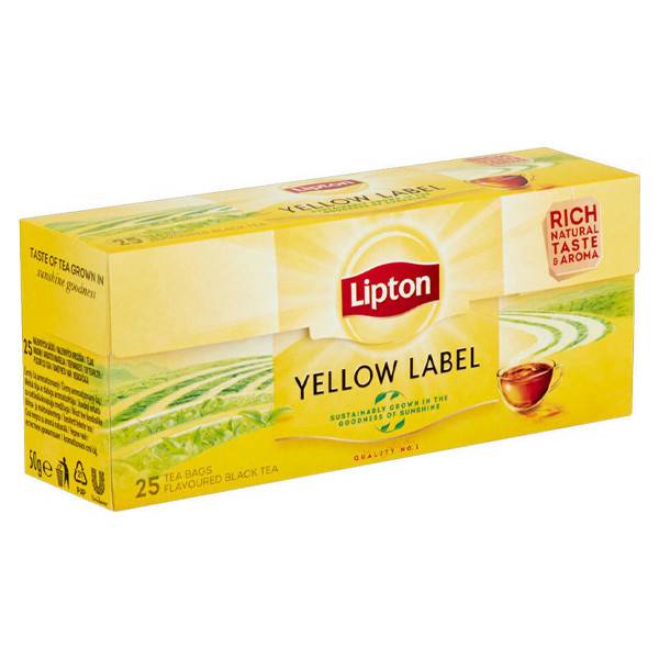 LIPTON τσάι yellow label 25x2gr