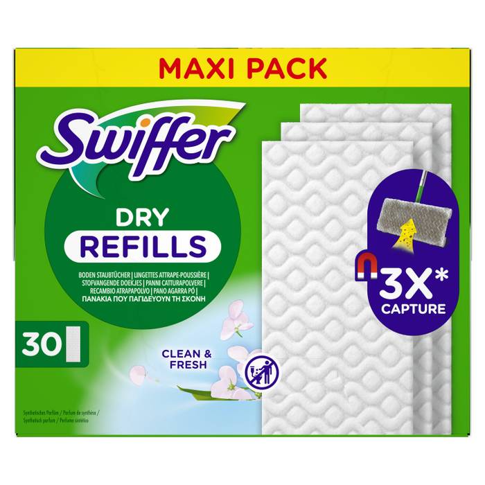 SWIFFER ανταλλακτικά πανάκια για το πάτωμα 30τεμ