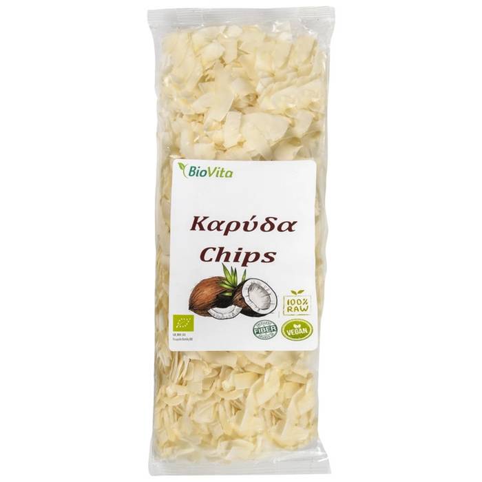 BIOVITA καρύδα τσίπς ωμή βιολογική 130gr