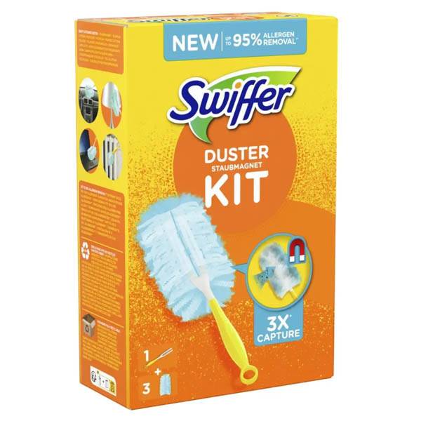 SWIFFER duster kit μαγικό φτερό με 3 ανταλλακτικά