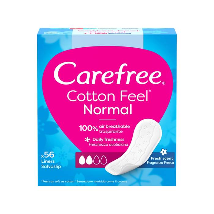 CARE FREE σερβιετάκια cotton feel normal με άρωμα 56τεμ