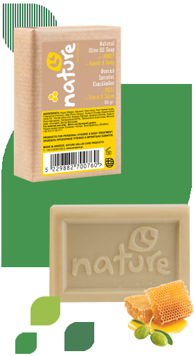 NATURE CARE PRODUCTS φυσικό σαπούνι ελαιολάδου με μέλι 100gr