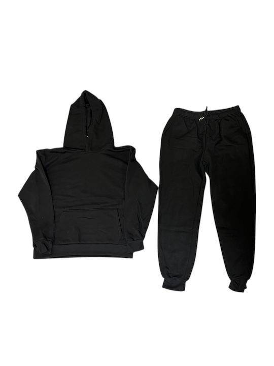 TNS φόρμα γυναικεία σετ μαύρη M/L/XL 1σετ