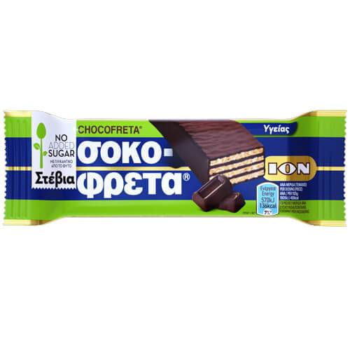 ΙΟΝ σοκοφρέτα υγείας με στέβια 20x38gr