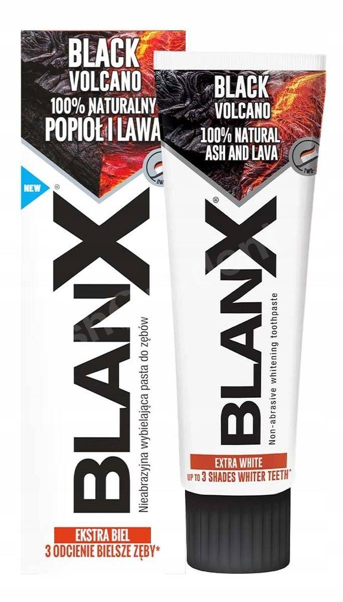 BLANX οδοντόκρεμα black volcano extra white 75ml