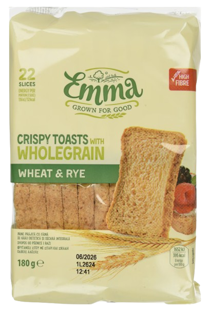 ΕΜΜΑ φρυγανιές σίκαλης 180gr
