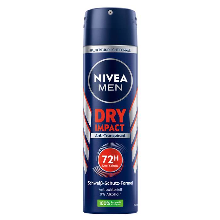 NIVEA αποσμητικό σώματος men dry impact 150ml