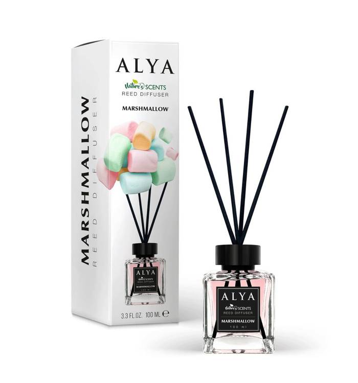 ALYA nature's scents αρωματικό χώρου με στικ marshmallow 100ml