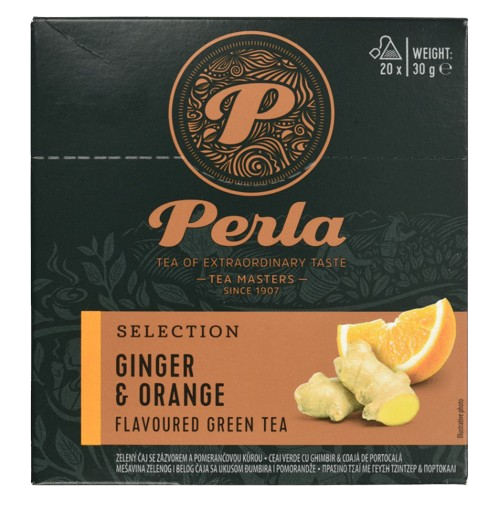 PERLA τσάι με ginger και πορτοκάλι 20x1,5gr