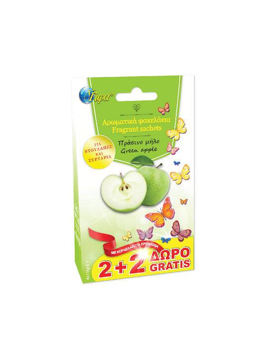 ΓΙΦΑ αρωματικό ντουλάπας πράσινο μήλο 4x15gr