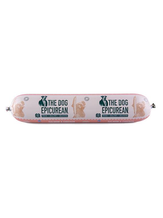 DOCA The Dog Epicurean σαλάμι σκύλου σολομός και κοτόπουλο 800gr