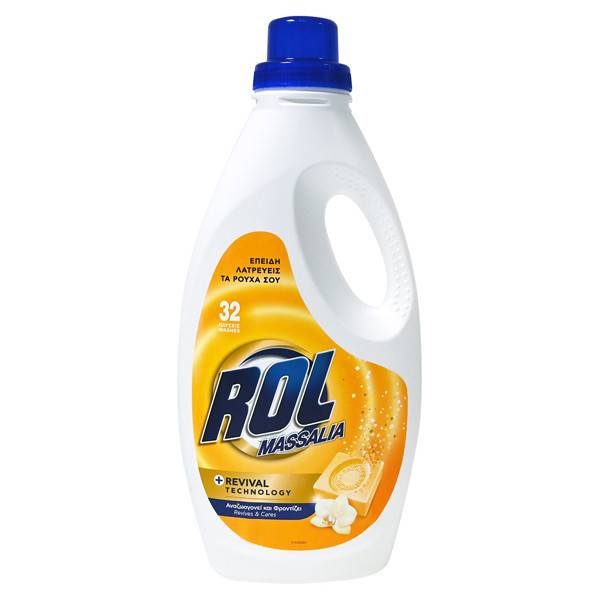 ROL υγρό πλυντηρίου ρούχων μασσαλίας 32μεζ 1600ml