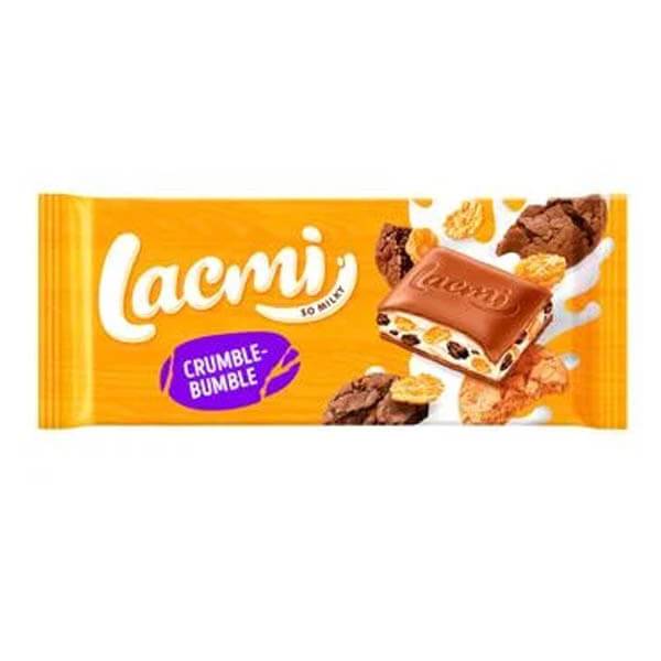ROSHEN σοκολάτα lacmi με corn flakes και κομμάτια μπισκότου 83gr