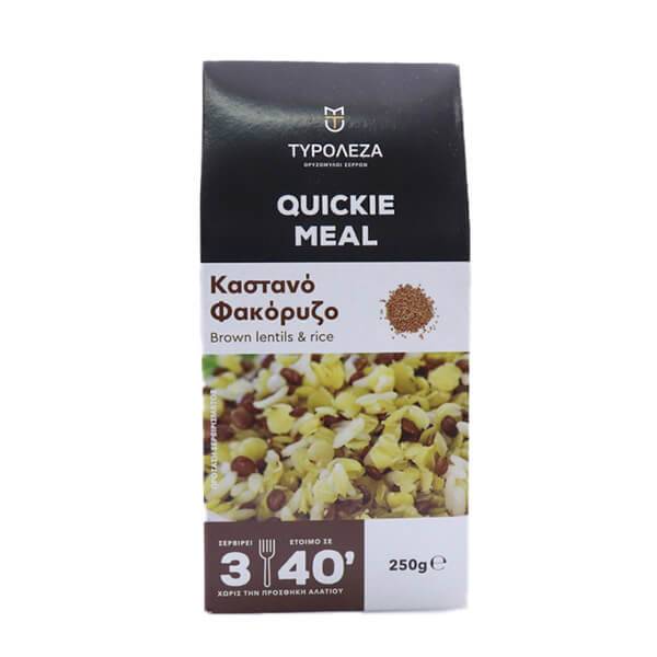 ΤΥΡΟΛΕΖΑ έτοιμο γεύμα καστανό φακόρυζο 250gr
