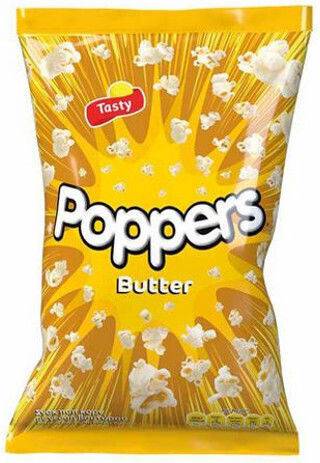 TASTY SNACKS Poppers ποπ κορν με βούτυρο 75gr