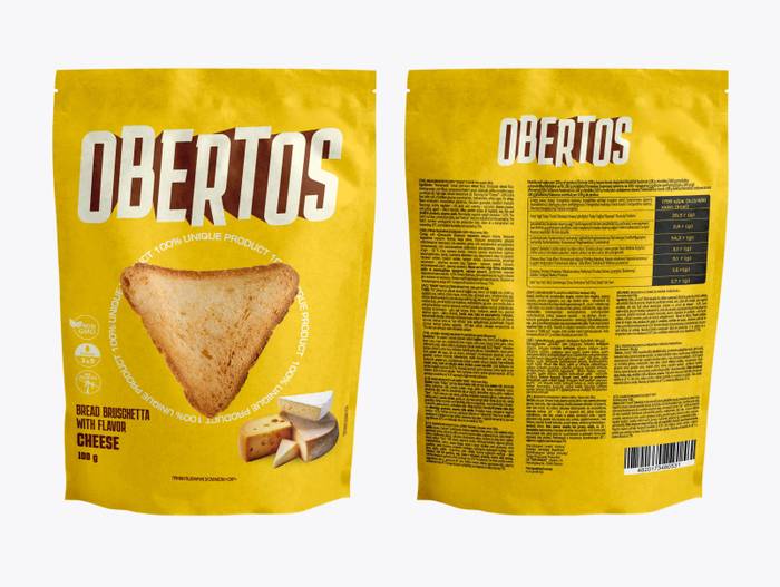 OBERTOS σνακ με γεύση τυριού 100gr