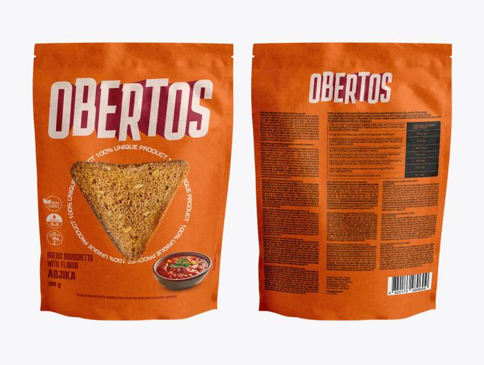 OBERTOS σνακ με γεύση adjika 100gr