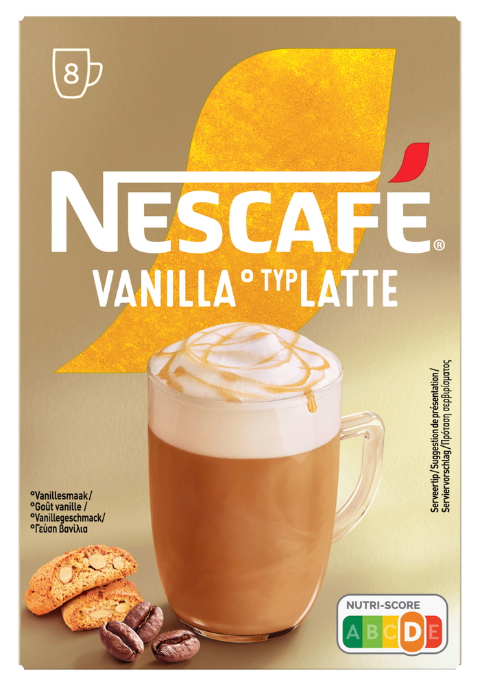 NESCAFE gold στιγμιαίος καφές σε sticks vanilla latte 8x17gr