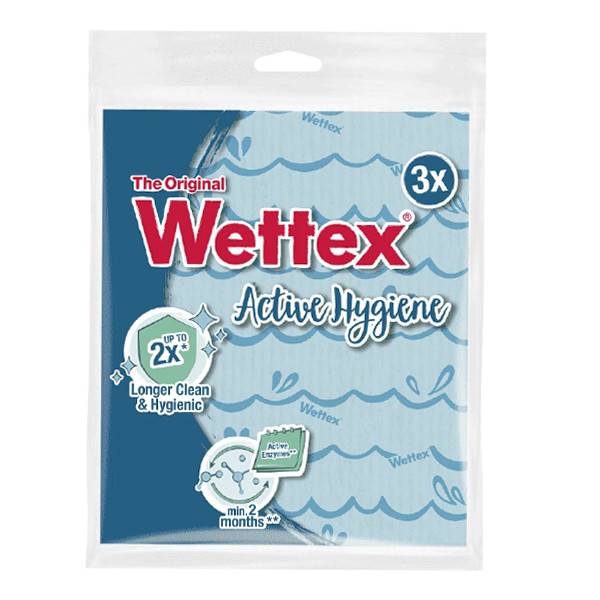 WETTEX σπογγοπετσέτα active hygiene No1 3τεμ