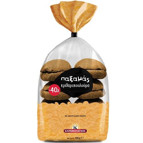 ΚΑΡΑΜΟΛΕΓΚΟΣ Παξαμάς κριθαροκούλουρα 400gr