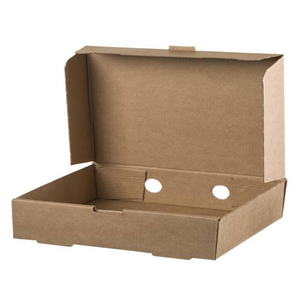 KRAFT BOXES κουτί οντουλέ μερίδας 21x17x8cm 100τεμ