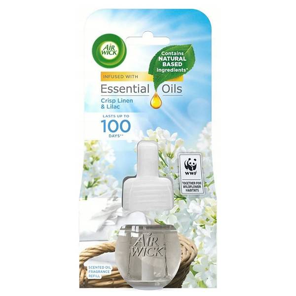 AIR WICK ανταλλακτικό αποσμητικό χώρου crisp linen 19ml